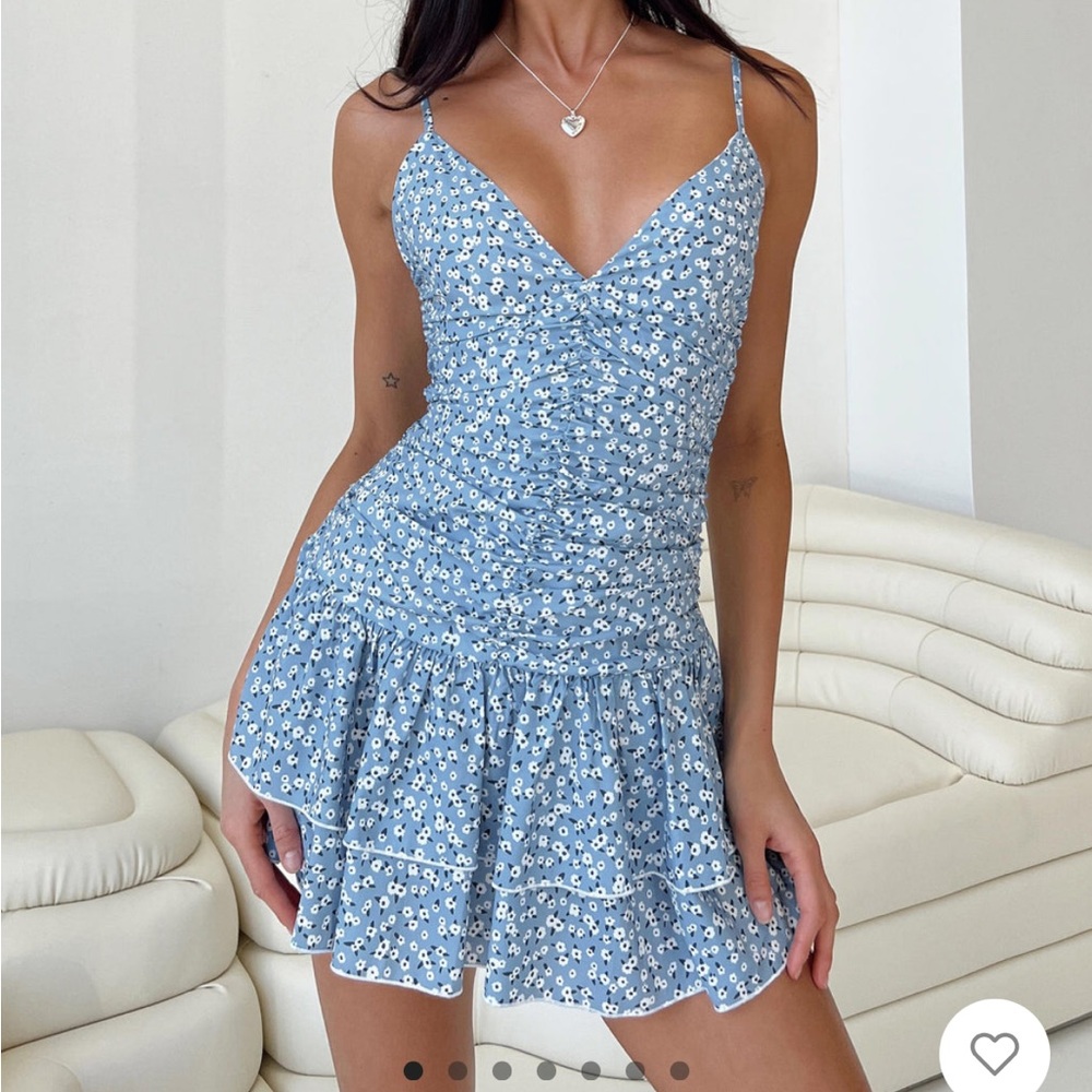 Princess Polly blue summer dress